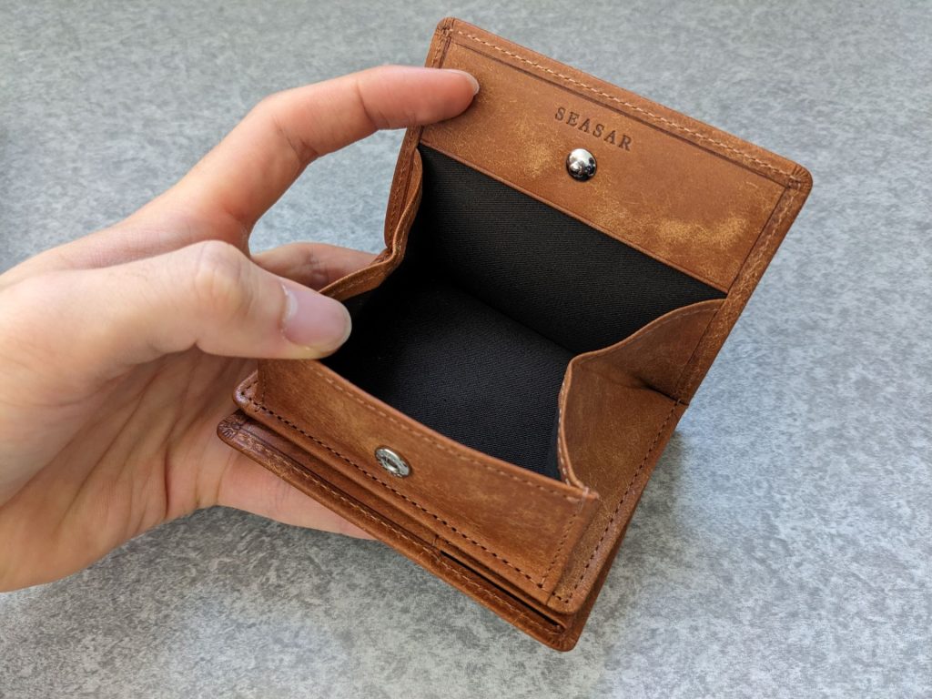 SEASAR integral 二つ折り財布 ネロ Integral 二つ折り財布 プエブロレザー